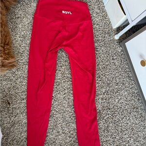 Women's Red Leggings